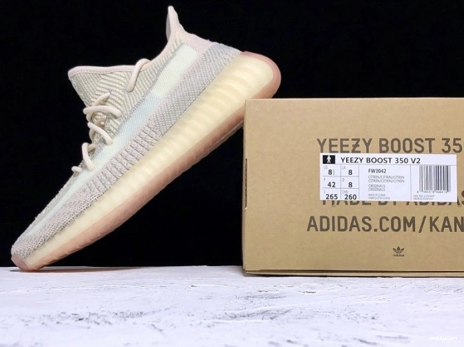 Yeezy Adidas 350 Citrin V2 Boost FW3042 0929